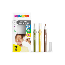 Snazaroo Zubehör Pinselstift Set 4 Dschungel, 3 Stück