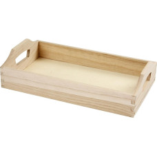 Creativ Company Holzartikel Tablett 30 x 17 x 5 cm Creativ Company Holzartikel Tablett 30 x 17 x 5 cm
