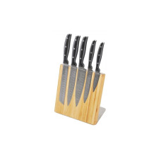 Sola Messerblock Bamboo 6-teilig, Hellbraun/Schwarz, Bambus Sola Messerblock Bamboo 6-teilig, Hellbraun/Schwarz, Bambus