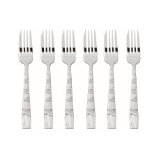 Sambonet Kuchengabel Jungle 6 Stück, Silber