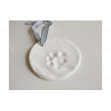 pearhead Pfotenabdruck Ornament, Grau