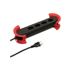 Max Hauri Steckdosenleiste Construct Line 4x T13, Rot/Schwarz Max Hauri Steckdosenleiste Construct Line 4x T13, Rot/Schwarz