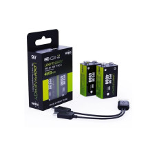 Verico Akku 2x PP3 9V 500 mAh mit USB-C