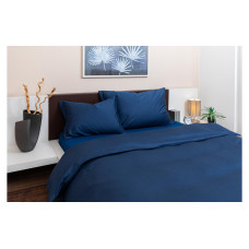 COCON Duvetbezug Satin 200 x 210 cm, Marineblau COCON Duvetbezug Satin 200 x 210 cm, Marineblau