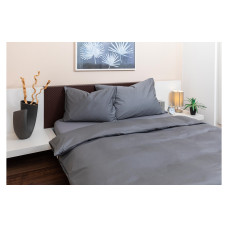 COCON Kopfkissenbezug Satin 65 x 100 cm, Graphit, 2 Stück COCON Kopfkissenbezug Satin 65 x 100 cm, Graphit, 2 Stück