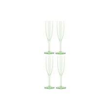 Bodum Outdoor-Champagnerglas Oktett 120 ml, Grün, 4 Stück