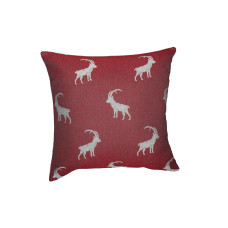 Hubatka Kissenbezug Steinbock 45 x  45 cm, Rot