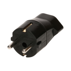 Max Hauri Reiseadapter Schuko – T23, Schwarz