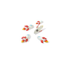 Trendform Haftmagnet Rakete 5er Set, Rot/Weiss Trendform Haftmagnet Rakete 5er Set, Rot/Weiss