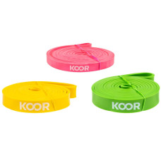 KOOR Fitnessband 3er-Set, leicht bis mittel