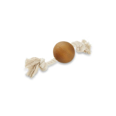 Wolters Hunde-Spielzeug Pure Nature Spielball am Seil, M, 22 cm