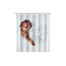 Wenko Duschvorhang Cute Cat 180 x 200 cm