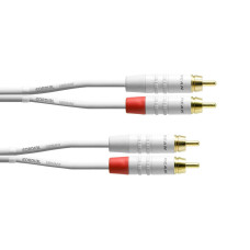 Cordial Audio-Kabel CFU 3 CC-SNOW Cinch - Cinch 3 m