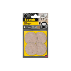 3M Filzgleiter Extra-Soft, Ø 50 mm, Beige, 4er Pack