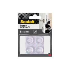 3M Schutzpuffer Anti Shock, Ø 22 mm, Transparent, 4er Pack