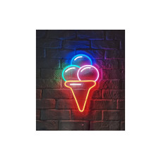 Vegas Lights LED Dekolicht Neon Sign Eis 24 x 36 cm