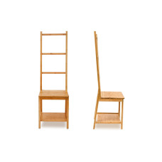 relaxdays Garderobenständer mit 3 Streben 133 x 40 x 42 cm, Natur