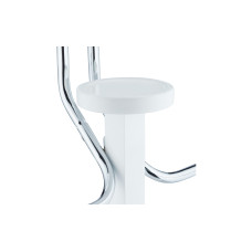 relaxdays Garderobenständer mit Ablage 109.5 x 47 x 30 cm, Weiss