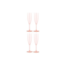 Bodum Outdoor-Champagnerglas Oktett 120 ml, Rosa, 4 Stück