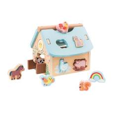 Spielba Holzspielwaren Sortierspiel Bauernhof mit Formen