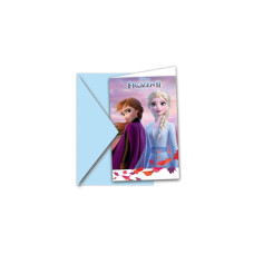 Amscan Geburtstagskarte Frozen 6 Stück