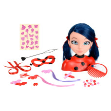 BANDAI Beauty Miraculous Deluxe Frisierkopf Ladybug Set