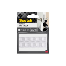 3M Schutzpuffer Anti Shock, 13 x 13 mm, Transparent, 10er Pack