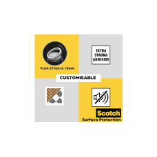 3M Stuhlbeingleiter Customisable, Ø 19-37 mm, Braun