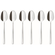 Sambonet Kaffeelöffel Rock 6 Stück, Silber Sambonet Kaffeelöffel Rock 6 Stück, Silber