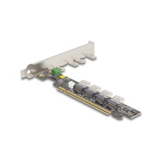 Delock Host Bus Adapter PCI-e x16, 4x SFF-8654 NVMe Bifurcation