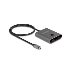 Delock Umschalter USB Type-C 2 auf 1, Bidirektional, 8K