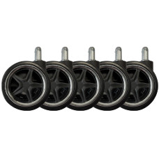 LC-Power Rollen LC-CASTERS-DRIFT 5er Set Chrom