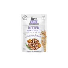 Brit Nassfutter Care Fillets Gelée Kitten Lachs, 85 g