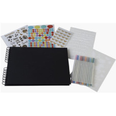 Exacompta Fotoalbum Scrap-Addict Set Schwarz Exacompta Fotoalbum Scrap-Addict Set Schwarz
