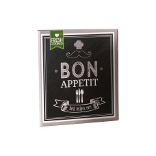 Goldbuch Notizbuch für Rezepte Bon Appetit 21 x 22 cm