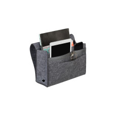 relaxdays Aufbewahrungstasche mit Klettverschluss Anthrazit relaxdays Aufbewahrungstasche mit Klettverschluss Anthrazit