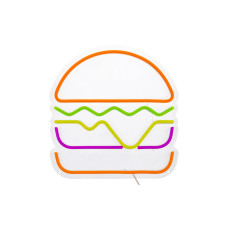 Vegas Lights LED Dekolicht Neonschild Hamburger 30 x 29 cm