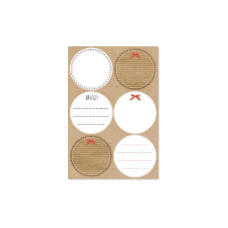 Braun + Company Weihnachtssticker Blanko 4 Blätter Braun + Company Weihnachtssticker Blanko 4 Blätter