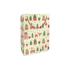 Braun + Company Geschenktasche Bullerbü 23 x 33 x 11 cm, Rot/Grün