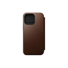 Nomad Book Cover Modern Leather Folio iPhone 15 Pro Max Braun Nomad Book Cover Modern Leather Folio iPhone 15 Pro Max Braun