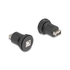 Delock USB 2.0 Typ-B zu USB 2.0 Typ-A Einbaubuchse Delock USB 2.0 Typ-B zu USB 2.0 Typ-A Einbaubuchse