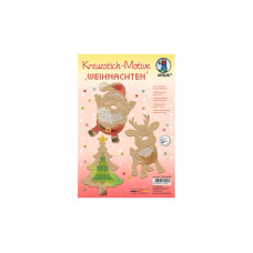 URSUS Bastelset Kreuzstich-Motive Weihnachten 12 Stück URSUS Bastelset Kreuzstich-Motive Weihnachten 12 Stück