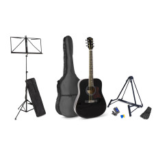 MAX Westerngitarre SoloJam Kit Schwarz