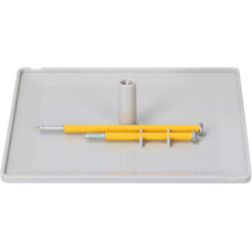 Max Hauri Steckdeckel im priamos Design, 130 x 130 mm, Lichtgrau Max Hauri Steckdeckel im priamos Design, 130 x 130 mm, Lichtgrau