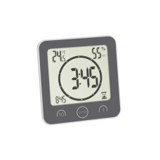 TFA Dostmann Funkuhr mit Timer Weiss