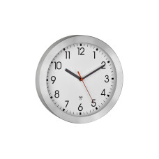 TFA Dostmann Funkuhr Silber