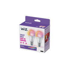 WiZ Leuchtmittel 8.5W 60W E27 A60 Tunable White&Color Doppelpack