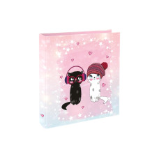 Goldbuch Ordner Music for Cats 8 cm, Rosa