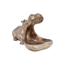 Kare Dekofigur Hungry Hippo Gold