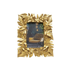 Kare Bilderrahmen Leaves Gold, 10 x 15 cm
